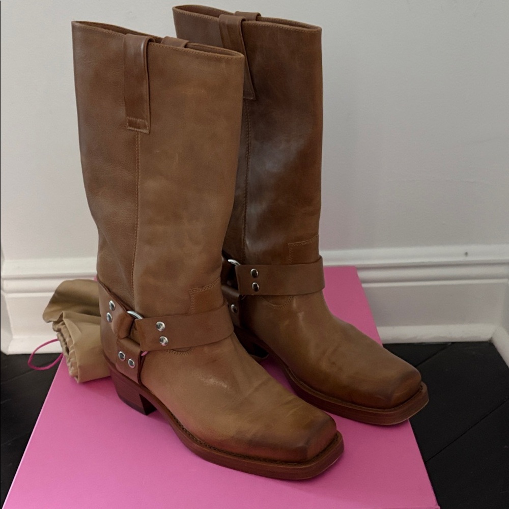 Paris Texas Roxy Moto Leather Boots 39 NIB